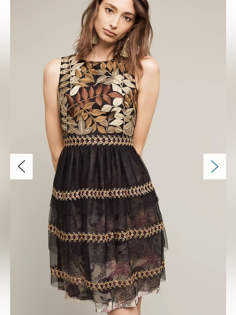 Varun Bahl Embroidered Vigne Dress
